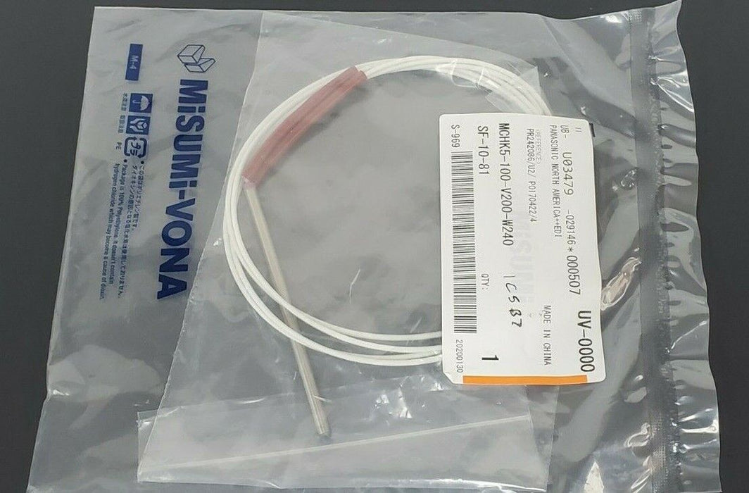 NEW MISUMI-VONA MCHK5-100-V200-W240 HEATER CARTRIDGE MCHK5100V200W240