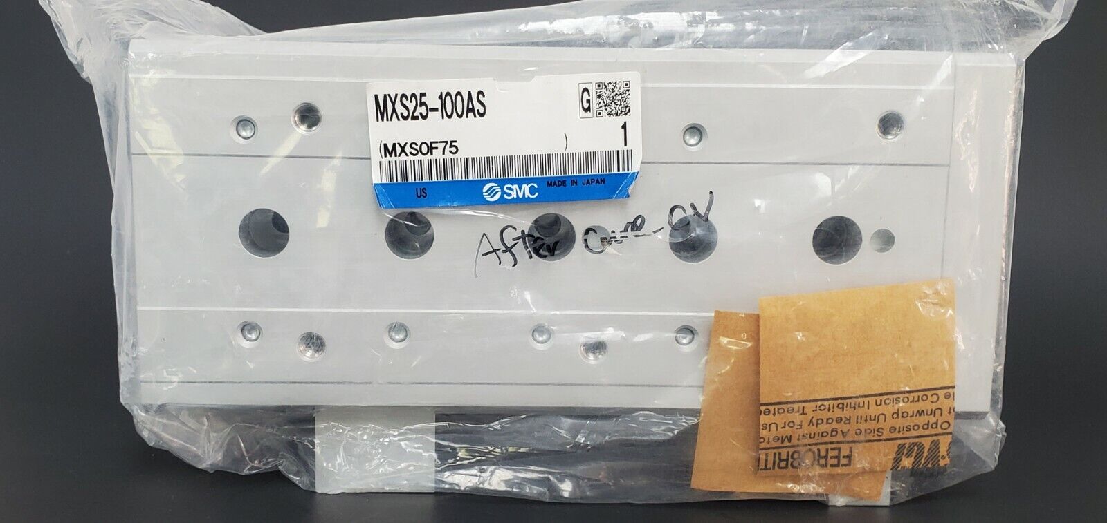 NEW SMC MXS25-100AS AIR SLIDE TABLE CYLINDER MXS25100AS, MAX. 0.5~0.7MPa