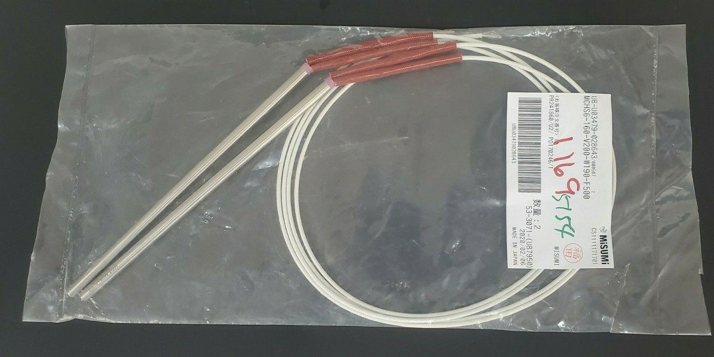 LOT OF 2 NEW MISUMI MCHS6-160-V200-W190-F500 CARTRIDGE HEATERS