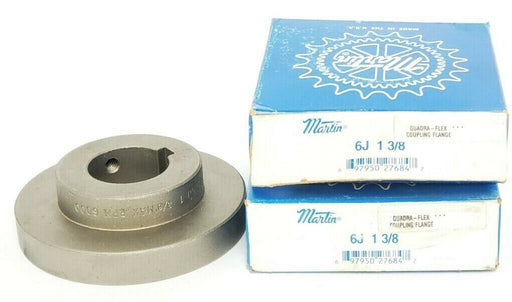 LOT OF 2 NIB MARTIN 6J 1 3/8 QUADRA-FLEX COUPLING FLANGES
