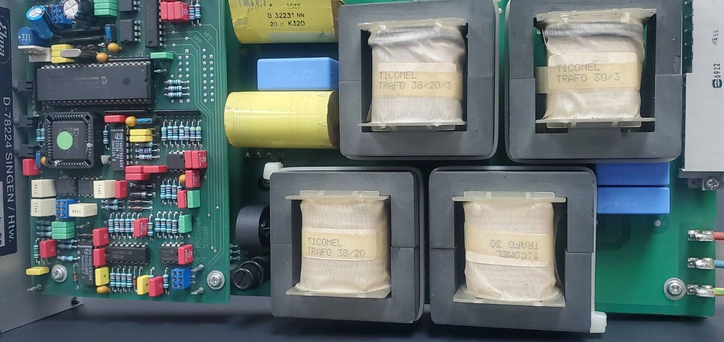 ELMA D-78224 SINGEN/HTW. FABR. NO. 940-2957 TYPE: MC800/40/98 HF-FABR. 40KHZ