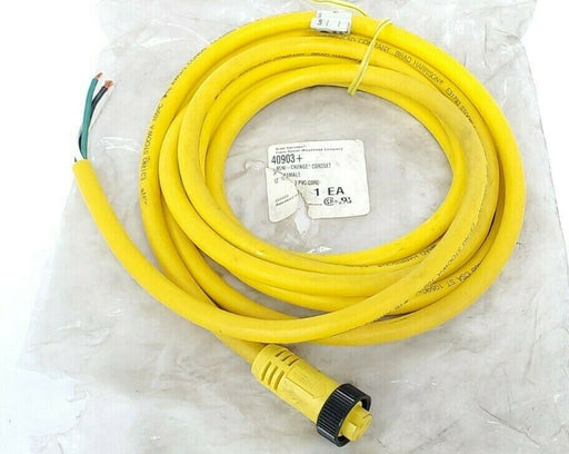 NEW BRAD HARRISON 40903+ MINI-CHANGE CORDSET 3P FEMALE 12'