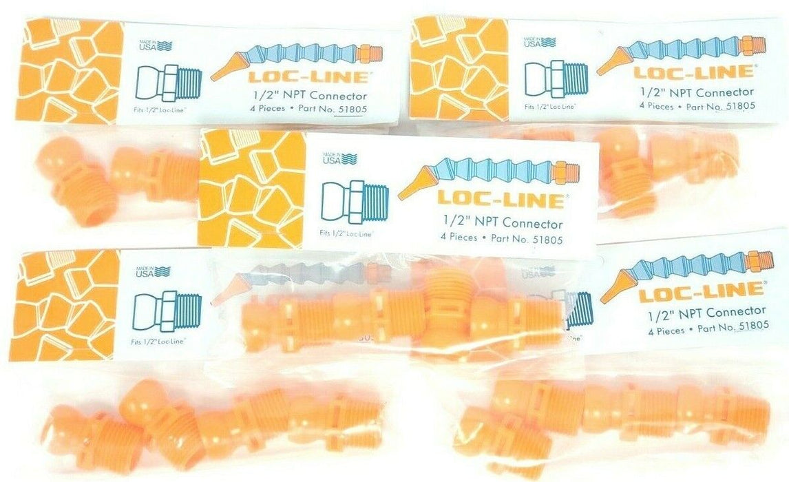 LOT OF 19 NEW LOC-LINE 1/2'' NPT CONNECTOR P/N: 51805