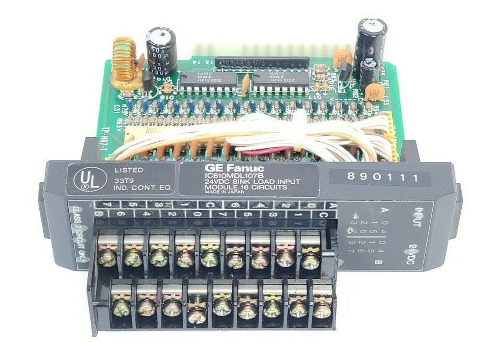 GE FANUC IC610MDL107B 24VDC SINK LOAD INPUT MODULE 16 CIRCUITS