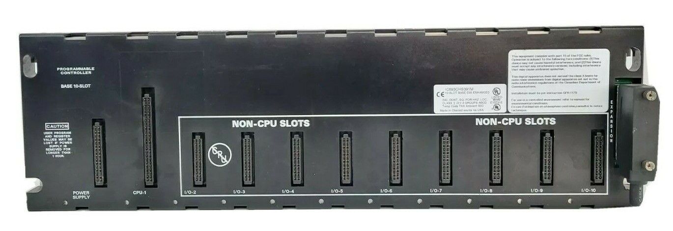 GE FANUC IC693CHS391M 10-SLOT BASE EMI ENHANCED