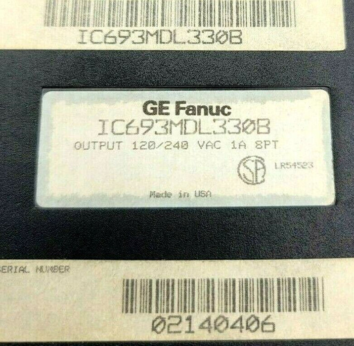 LOT OF 2 GE FANUC IC693MDL330B OUTPUT MODULES 120/240V, 1A 8PT