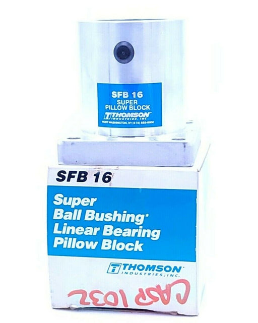 NIB THOMSON INDUSTRIES INC. SFB 16 LINEAR BEARING PILLOW BLOCK SFB16, 1''