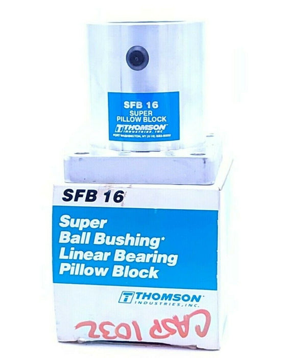 NIB THOMSON INDUSTRIES INC. SFB 16 LINEAR BEARING PILLOW BLOCK SFB16, 1''
