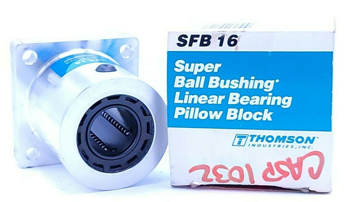NIB THOMSON INDUSTRIES INC. SFB 16 LINEAR BEARING PILLOW BLOCK SFB16, 1''