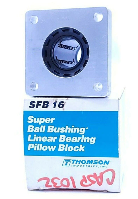 NIB THOMSON INDUSTRIES INC. SFB 16 LINEAR BEARING PILLOW BLOCK SFB16, 1''