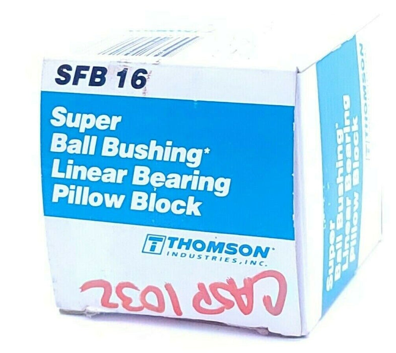 NIB THOMSON INDUSTRIES INC. SFB 16 LINEAR BEARING PILLOW BLOCK SFB16, 1''