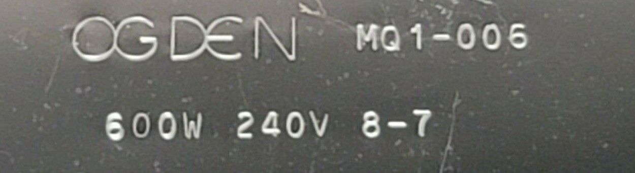 LOT OF 4 NEW OGDEN M01-006 HEAT ELEMENTS M-1006, 600W, 240V