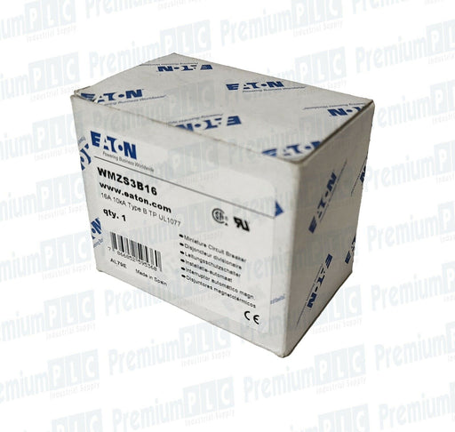 NEW EATON WMZS3B16 MINIATURE CIRCUIT BREAKER 16A 10kA TYPE B 277/480VAC 3P