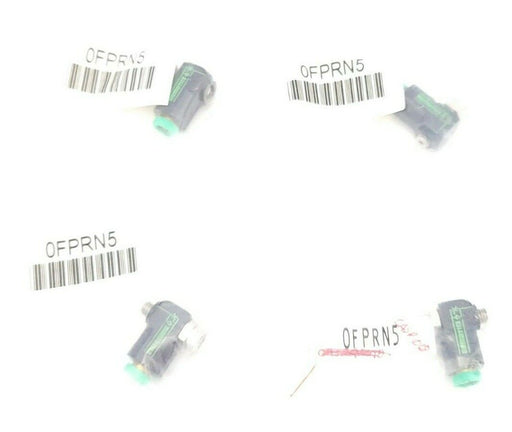 LOT OF 4 NEW ASCO NUMATICS 0FPRN5 FLOW CONTROL VALVE 10-32 W/5/32 PUSH-IN