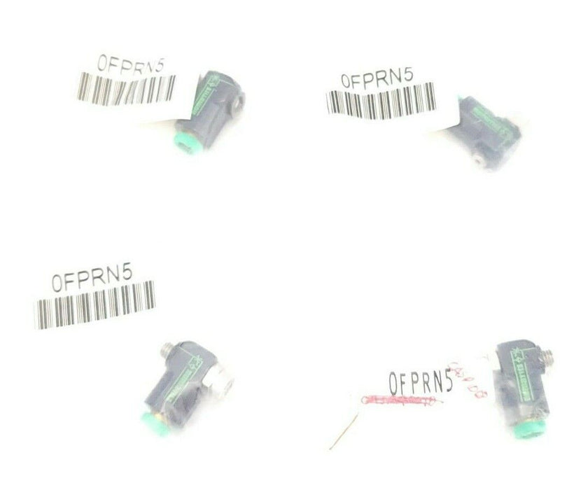 LOT OF 4 NEW ASCO NUMATICS 0FPRN5 FLOW CONTROL VALVE 10-32 W/5/32 PUSH-IN