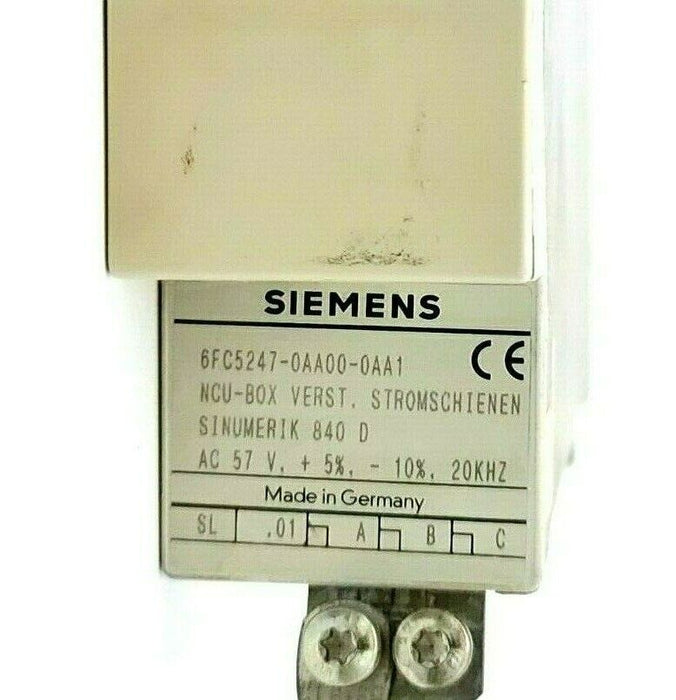 SEMIENS 6FC5247-0AA00-0AA1 SERVO DRIVE HOUSING NCU-BOX SINUMERIK 840 D