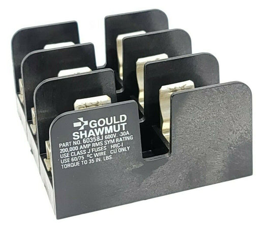 GOULD SHAWMUT 60358J 600V 30A FUSE BLOCK 30 AMP 3 POLE 600 VAC