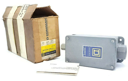 NIB SQUARE D 9012-GRW5 PRESSURE SWITCH 9012GRW5 SER. B RANGE 3-150PSIG