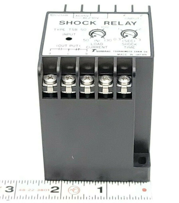NEW US TSUBAKI TSB 50 SHOCK RELAY 50AMP 115/230VAC 50/60HZ TSB50