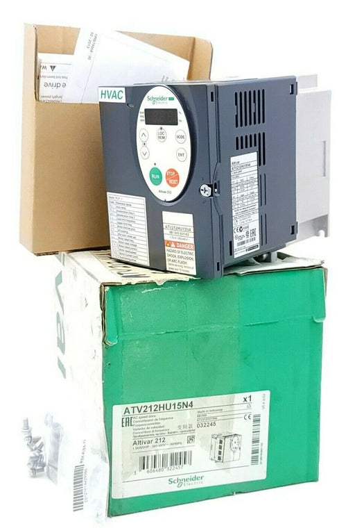 NIB SCHNEIDER ELECTRIC ATV212HU15N4 SPEED DRIVE 380-480 VAC 50/60 HZ 1.5 KW 2 HP