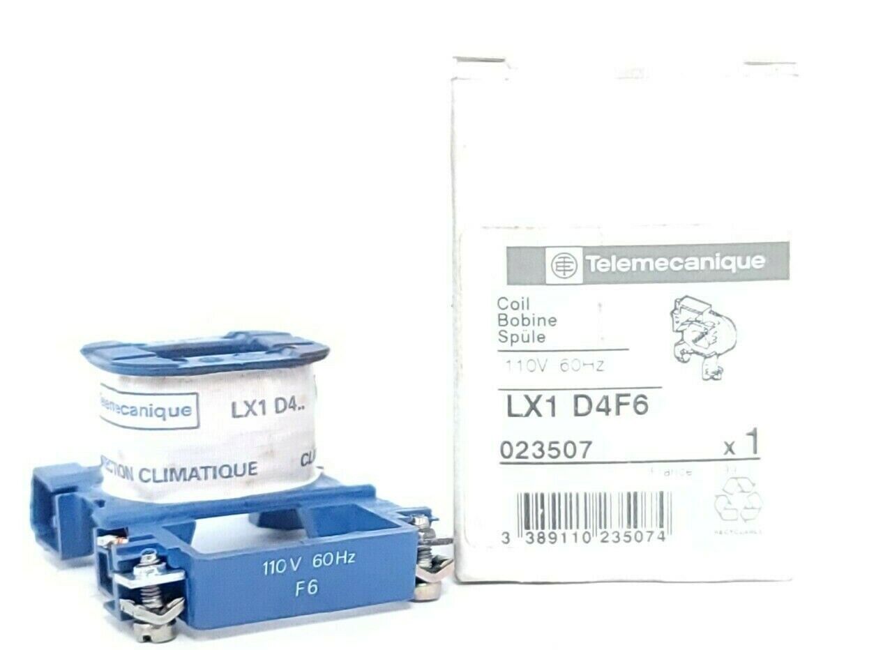 NIB TELEMECANIQUE LX1D4F6 COIL 110V 60HZ LX1 D4F6