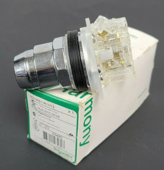 NIB SCHNEIDER ELECTRIC 9001KS11K1H13 2-POS KEY SELECTOR SWITCH