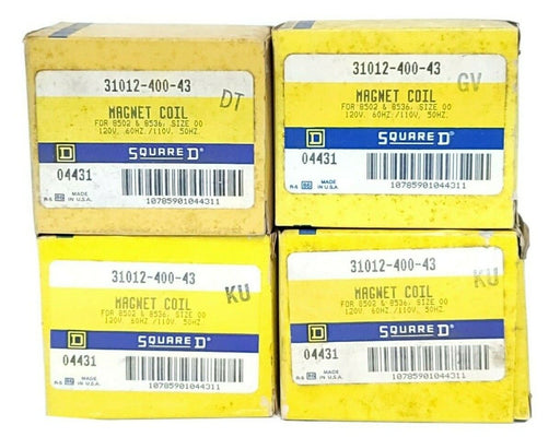 LOT OF 4 NIB SQUARE D 31012-400-43 MAGNET COILS 120V. 60HZ/110 50HZ