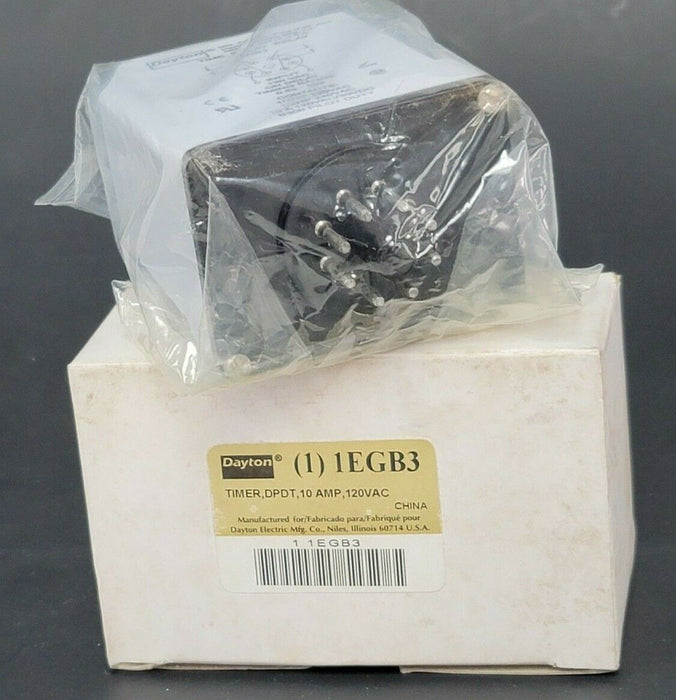 NIB DAYTON 1EGB3 TIME DELAY RELAY 0.6S-60S