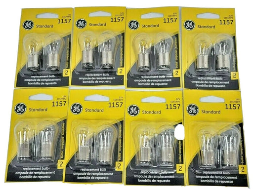 LOT OF 16 NEW GE LIGHTING 1157/BP2 REPLACEMENT BULBS 12V
