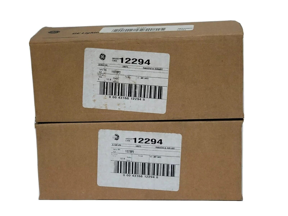 LOT OF 16 NEW GE LIGHTING 1157/BP2 REPLACEMENT BULBS 12V