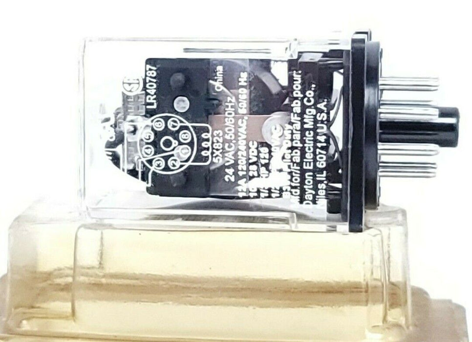 LOT OF 3 NEW DAYTON 5X823 RELAYS 24VAC 50/60HZ 10AMP SPDT