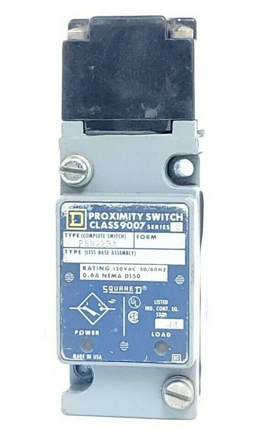 SQUARE D 9007-PSN223A PROXIMITY SWITCH 120VAC 50/60HZ 9007PSN223A SER. B