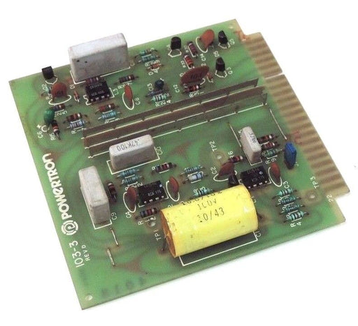 POWERTRON 103-3 DRIVEPAK DC DRIVE CURRENT AMP BOARD 1033, REV. D