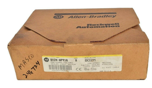 NIB ALLEN BRADLEY 802M-NPV16 PRE-WIRED SEALED LIMIT SWITCH SER. A