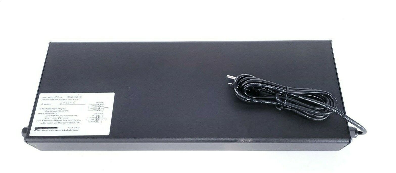 NEW EDI ED406-102-4D-N1 UP COUNT W/RESET OR TIMER W/RESET 120VAC 60HZ 0.1A