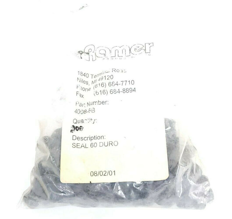 BAG OF 200 NEW RAMER 4008-6B SEALS 60 DURO