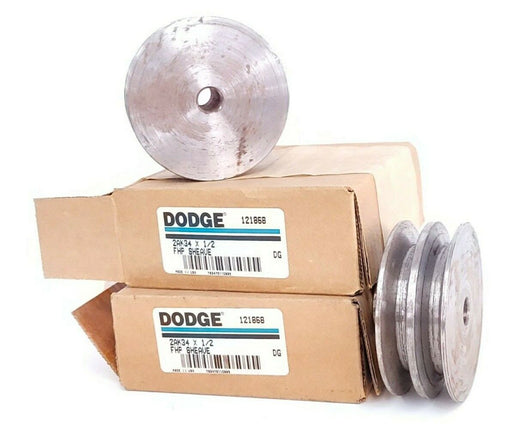 LOT OF 2 DODGE 2AK34 FHP SHEAVES 121868