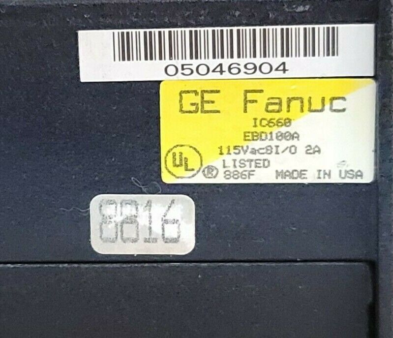 GE FANUC IC660EBD100A I/O MODULE GENIUS 8CIRCUIT 2AMP 115VAC