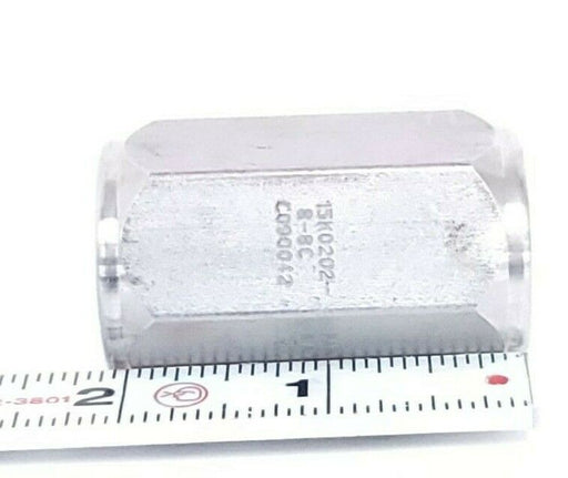 LOT OF 2 NEW PARKER 15K0202-B-8C COUPLINGS, FEMALE, 1/2" NPT MAWP 15K PSI