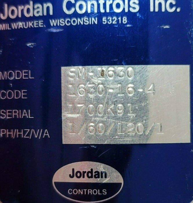 JORDAN CONTROLS ROTORK SM-1630 ROTARY ACTUATOR 120V 1P 1630-16-4 / SM-1630-0164