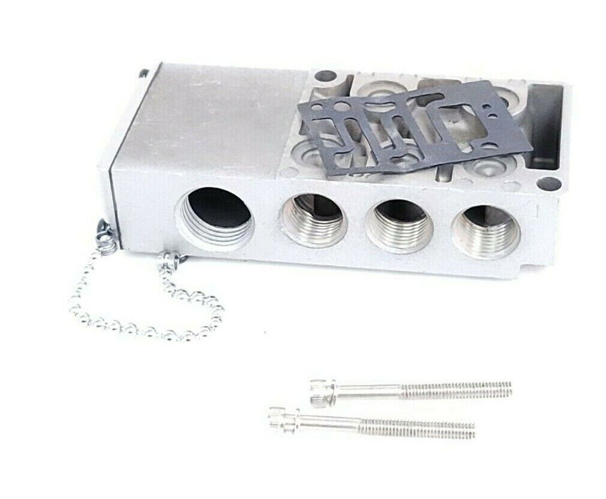 LOT OF 3 NEW SMC SP0105 SUBPLATES 3/8"NPT SIDE