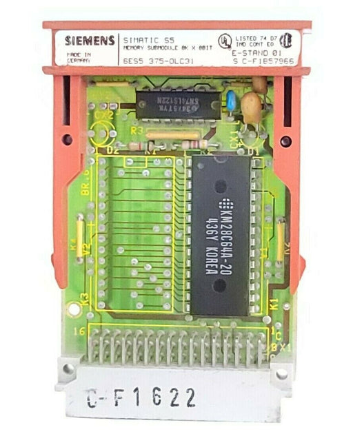 SIEMENS 6ES5-375-0LC31 MEMORY SUBMODULE S5 375 8K X 8BIT 6ES53750LC31