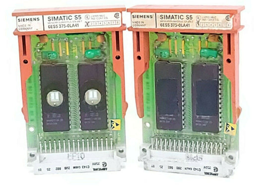LOT OF 2 SIEMENS 6ES5-375-0LA41 MEMORY MODULES EPROM 6ES53750LA41