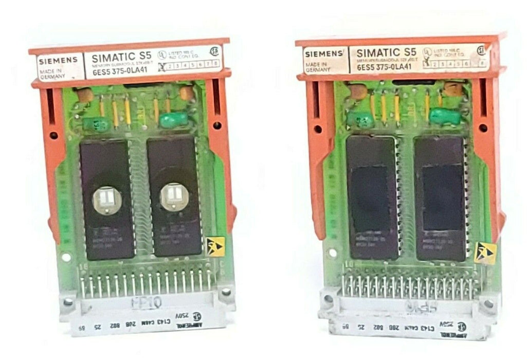 LOT OF 2 SIEMENS 6ES5-375-0LA41 MEMORY MODULES EPROM 6ES53750LA41