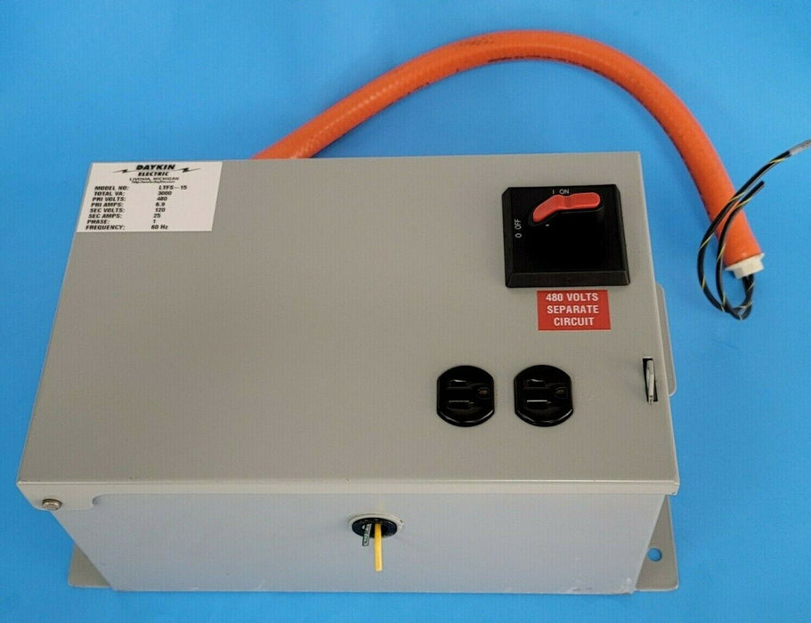 DAYKIN ELECTRIC LTFS-15 TRANSFORMER DISCONNECT TOTAL VA: 3000 SINGLE PHASE