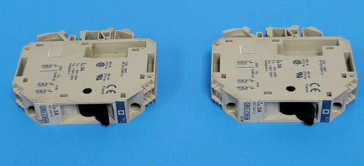 (2) TELEMECANIQUE GB2-CB08 THERMAL MAGNETIC CIRCUIT BREAKERS 3.0 AMP 1 POLE