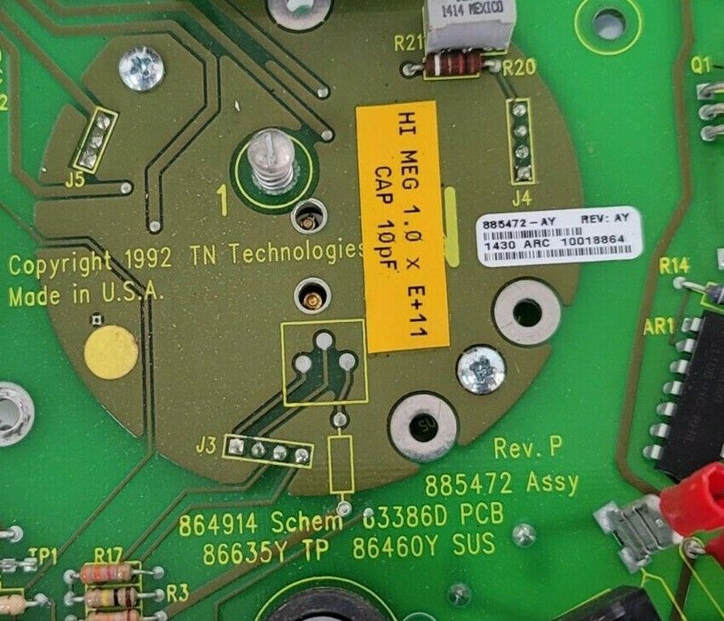 TN TECHNOLOGIES 885472 REV. AY AMPLIFIER BOARD REV. P