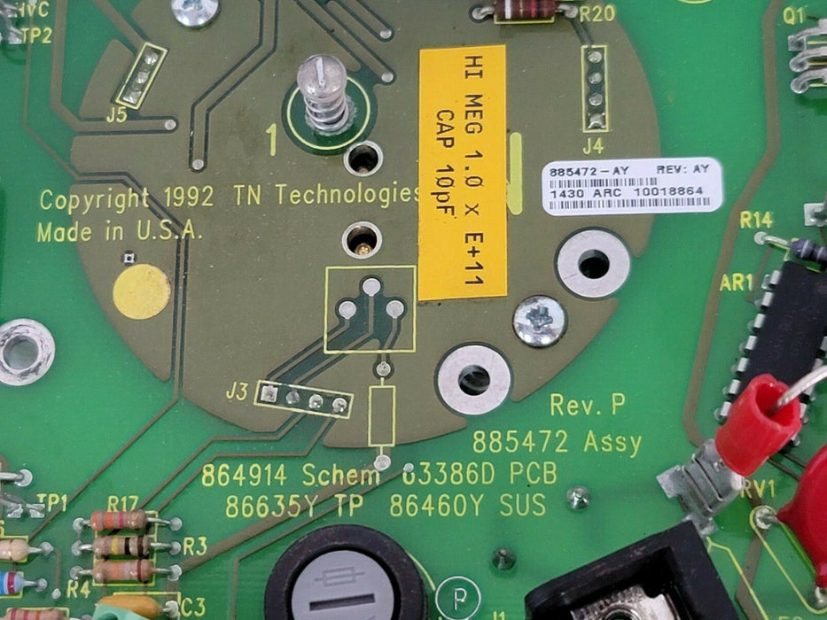 TN TECHNOLOGIES 885472 REV. AY AMPLIFIER BOARD REV. P