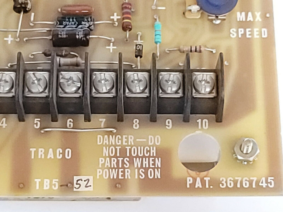TRACO ELECTRIC SOLICON 3676745 DRIVE PC BOARD TB5-52