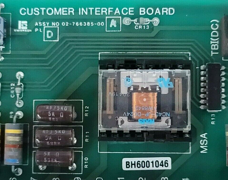 NIDEC CORP CONTROL TECHNIQUES 02-766385-00 CUSTOMER INTERFACE BOARD